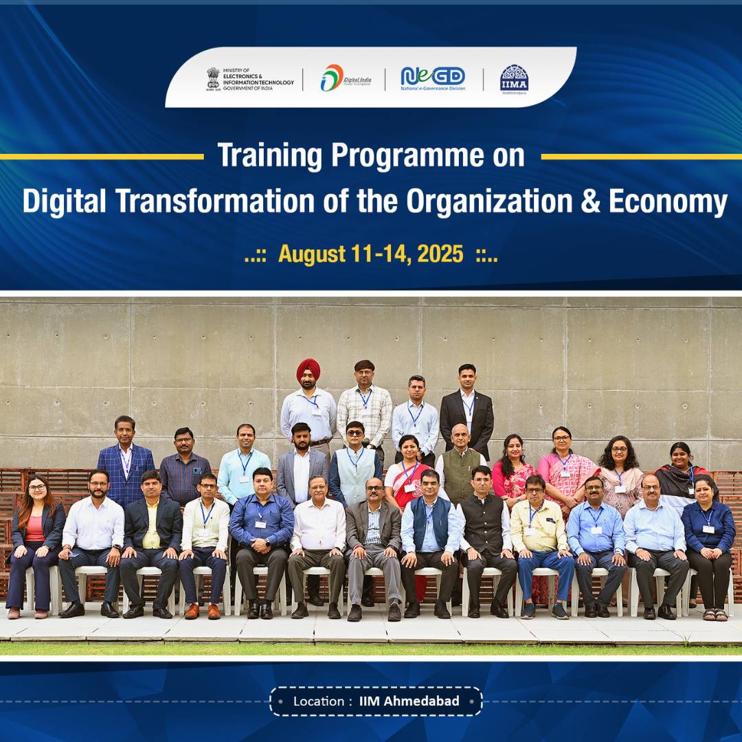 MeitY Hosts Digital Transformation Training at IIM-A MeitY